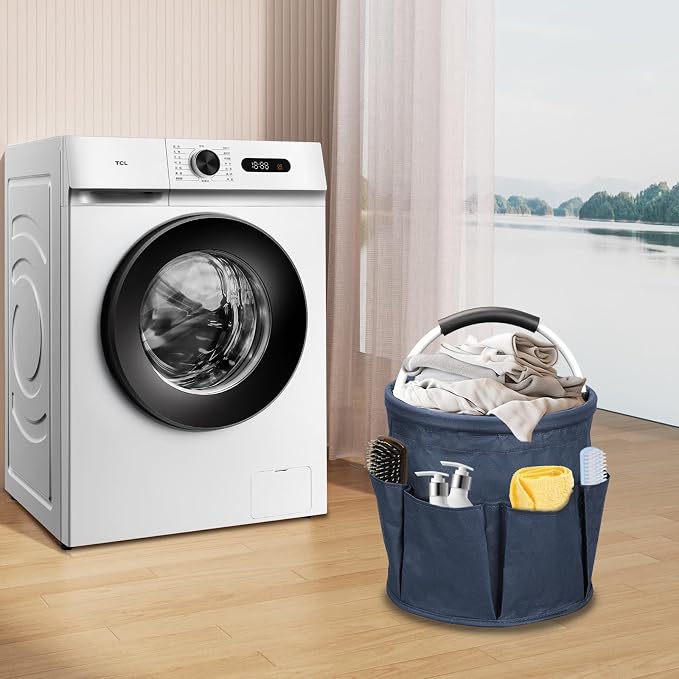 17L Cleaning Caddy, Portable Cleaning Supply Bucket, 6 Pockets Foldable - Image 7
