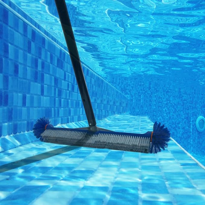 Poolvio Professional 17.5" Floor & Wall Pool Cleaning Brush - Image 7