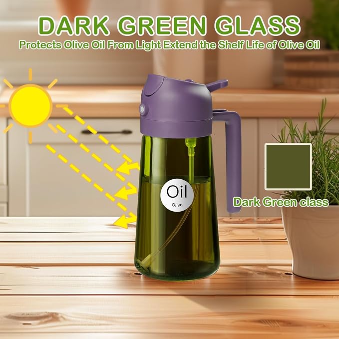 YARRAMATE 16oz/470ml Dark Green Oil Sprayer - Image 3