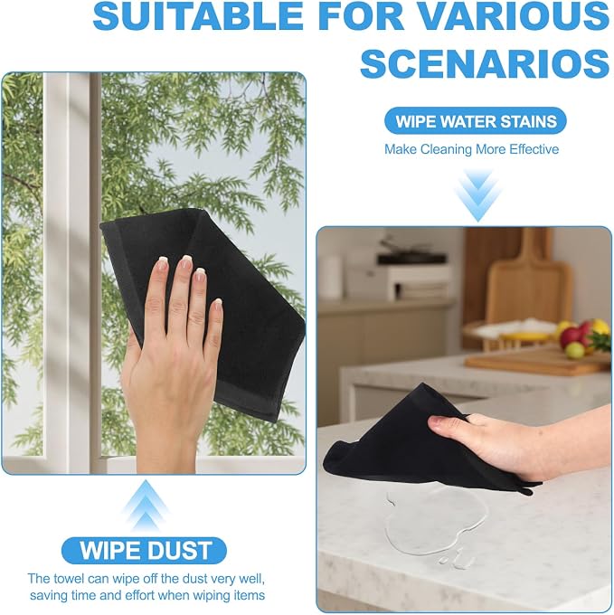 6 Pack Microfiber Wash Cloth, 12x12 Inch Highly Absorbent and Soft Feel - Image 7
