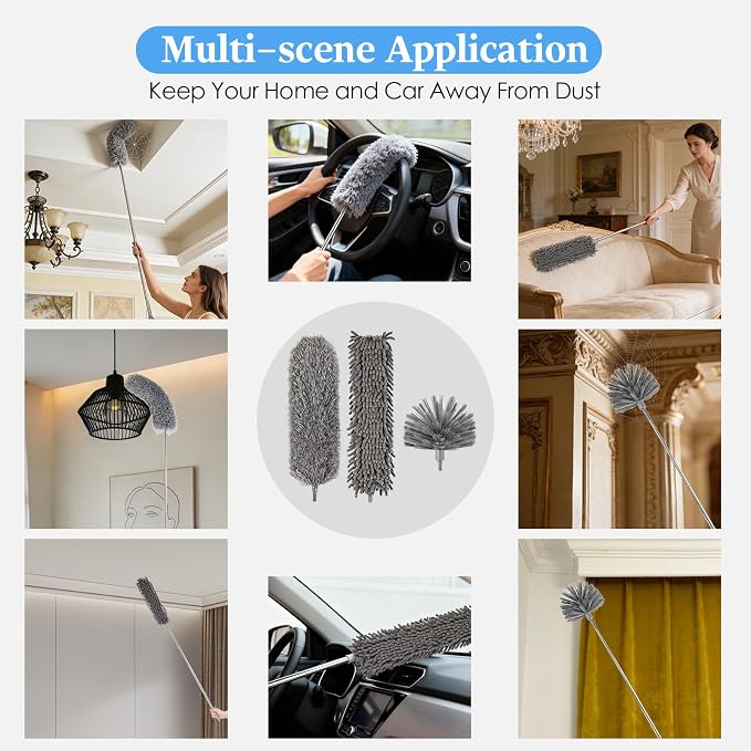 Microfiber Feather Duster 5-in-1 Kit - Image 6