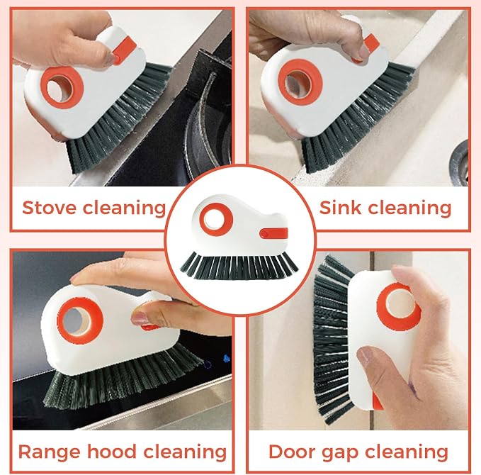2 Sets Window Track Cleaner Tools, 2-in-1 Groove Cleaning Brush - Image 4