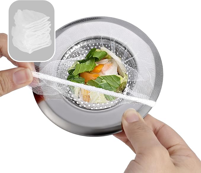 BATHRINS Kitchen Sink Drain Strainer Combination 100 Pieces of Sink Strainer by BATHRINS