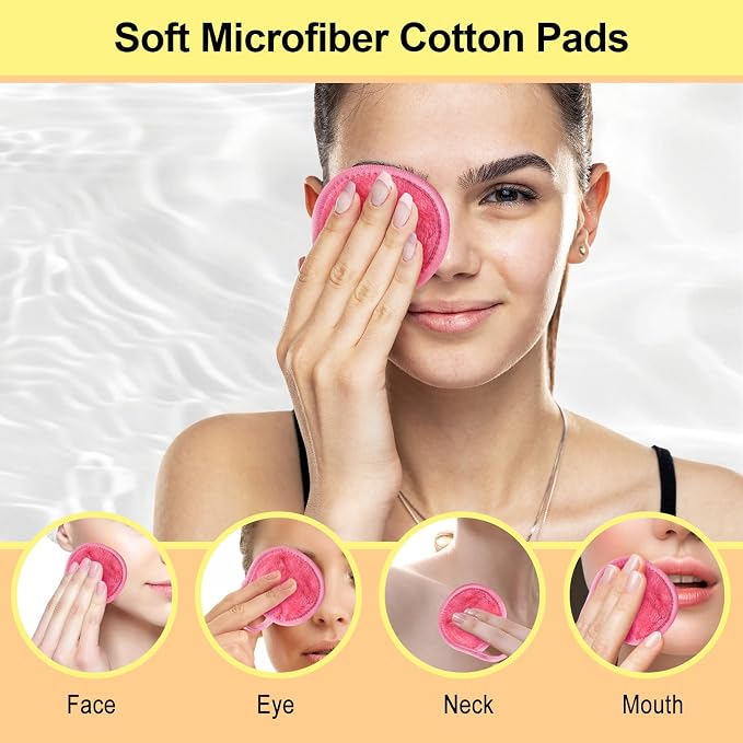 Nugilla 18 Packs Reusable Makeup Remover Pads - Image 4