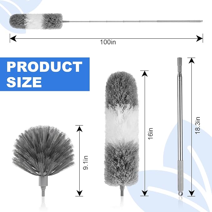 Dusters for Cleaning, Cobweb Duster Feather Duster - Image 2