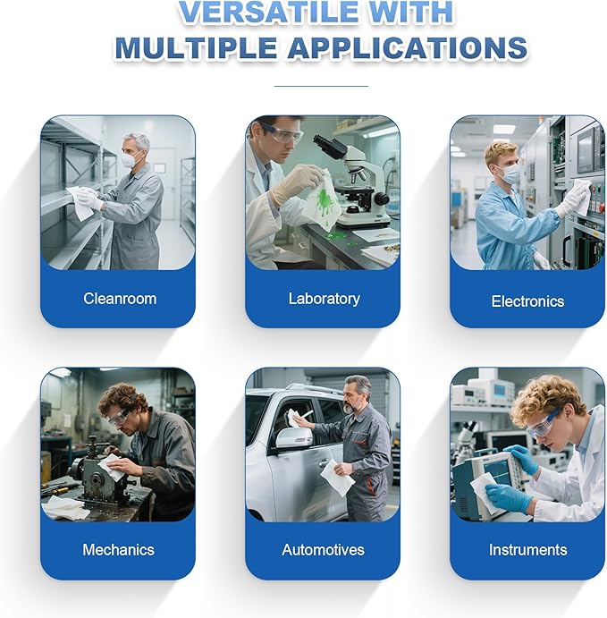 Cleanroom Wipes 6"x6" Lint Free Wipes - Image 8