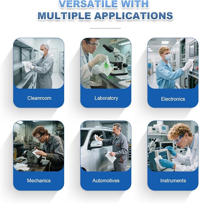 Cleanroom Wipes 4"x4" Lint Free Wipes - Image 8