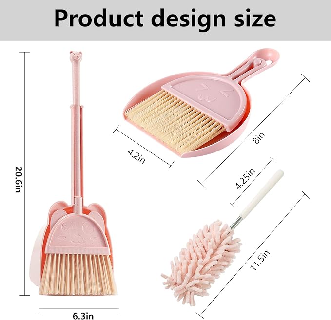 Kalolary 5 Pcs Mini Broom and Dustpan Set, Mini Broom - Image 2