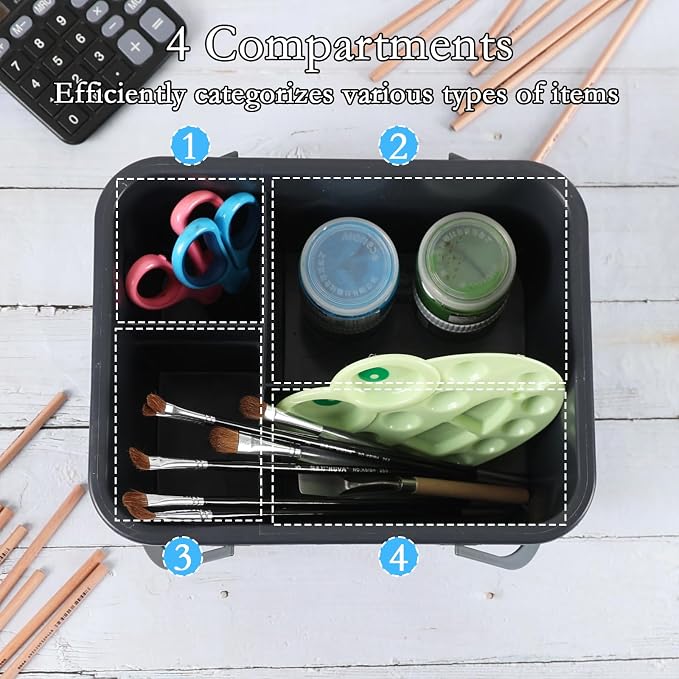 Plastic Divided Caddy Organizer - Image 5