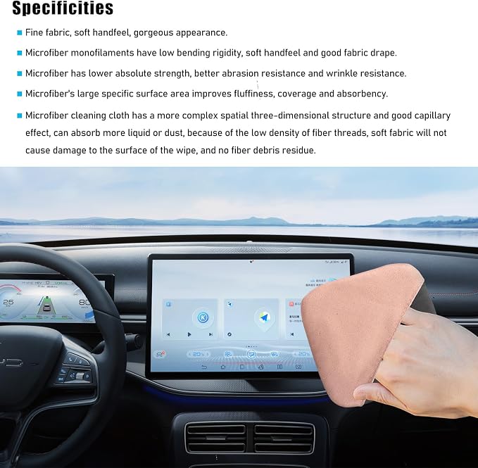 Car Screen Cleaner, Microfiber Auto Screen Cleaning Pad, Foldable Touch Screen - Image 3