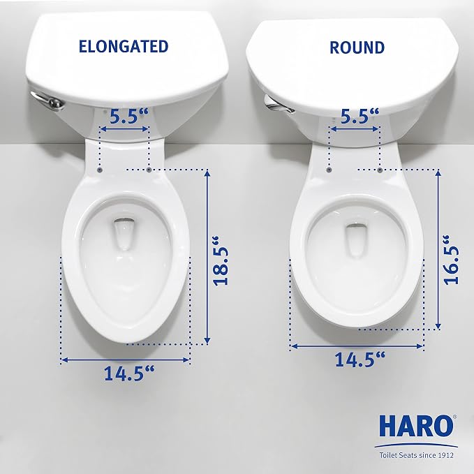 HARO | ELONGATED Toilet Seat | Slow-Close-Seat | Heavy-Duty up to 550 lbs - Image 6