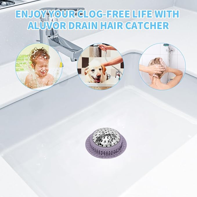 Shower Drain Hair Catcher, Shower Drain Cover, Bathtub Drain Hair Catcher - Image 6