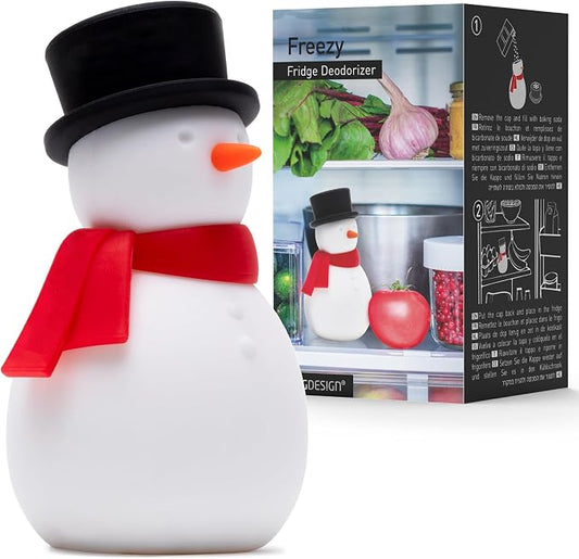NEW - Peleg Design Freezy Fridge Deodorizer Odor Eliminator - Cute Snowman by PELEGDESIGN