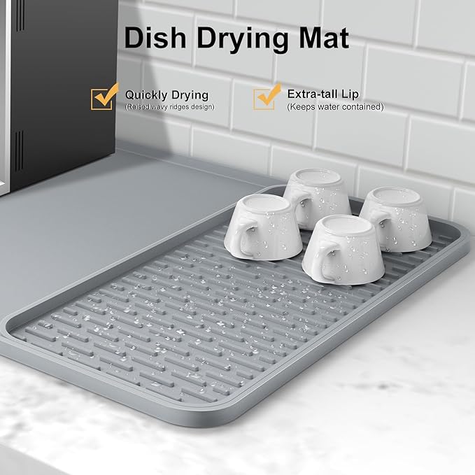 Silicone Coffee Mat, Coffee Bar Accessories Fit Under Coffee Maker Coffee - Image 3