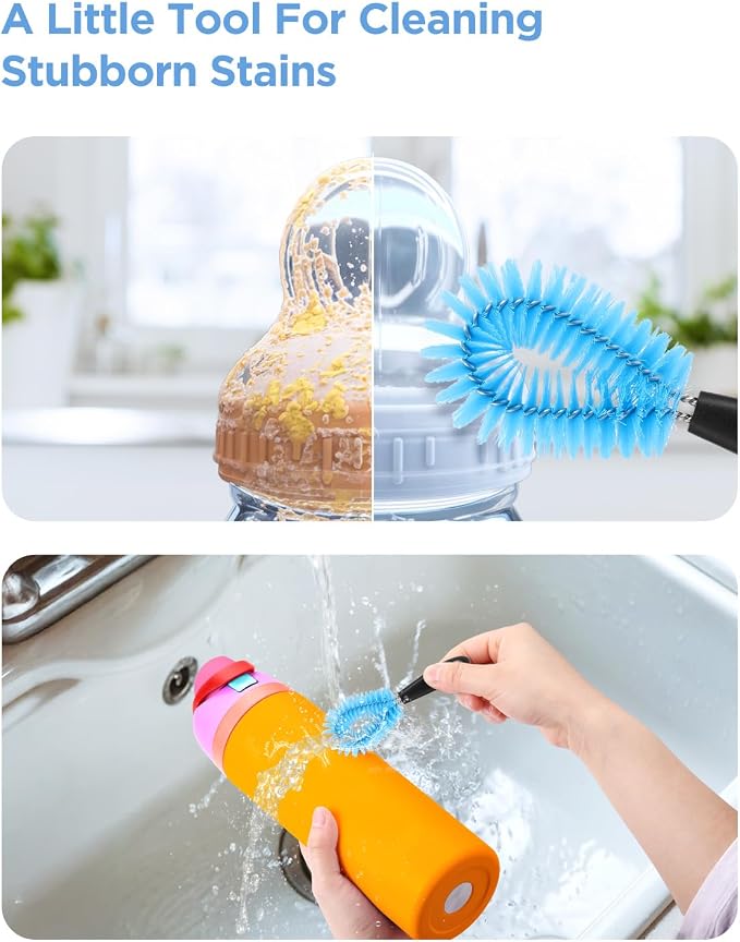 EasyAcc Water Bottle Cleaner Brush, 3 Pack 15 Inches Straw Brush Cleaner - Image 5