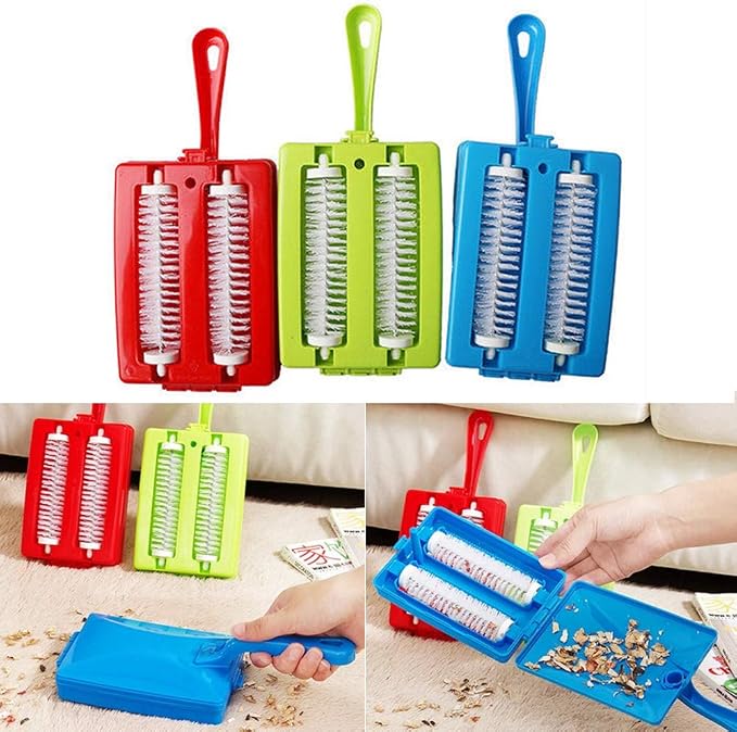 Carpet Sweeper Gadgets for Home, Twin Roller Type Multi-functional Hand-Held - Image 3