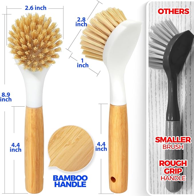 Holikme 3 Pack Dish Brush Set - Image 6