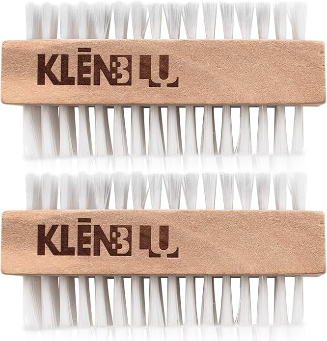 Sneaker Cleaner Brush/Cleaning Brush Premium Double Sided Wooden Shoe Care by KLENBLU