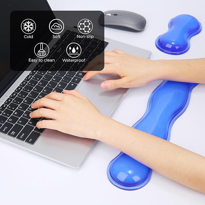 Gel Wrist Rest for Keyboard and Mouse, Wrist Rest for Keyboard, Mouse Wrist - Image 2