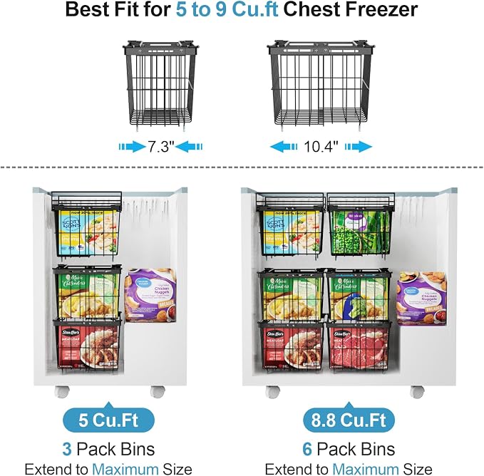 iSPECLE Freezer Organizer Bins - Image 2