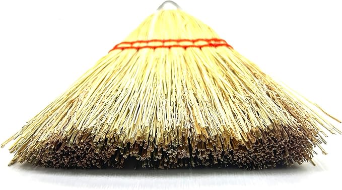 Handmade 12 Inch Mini Corn Broom Whisk Made of Natural Corn Broom Straw - Image 2