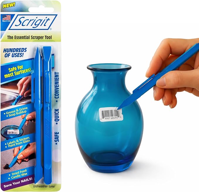 Scrigit Scraper No-Scratch Plastic Scraper Tool, 2 Pack by Scrigit