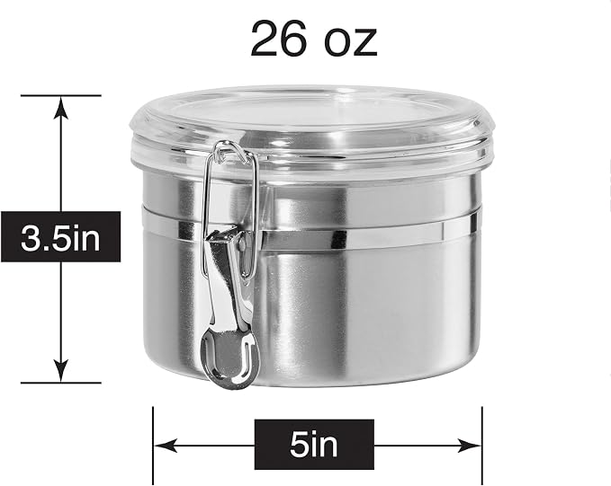 OGGI Stainless Steel Kitchen Canister 26 fl oz - Image 8
