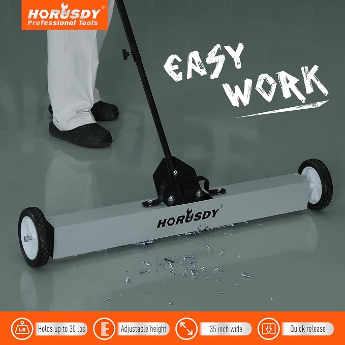 HORUSDY 36-Inch Rolling Magnetic Sweeper - Image 8