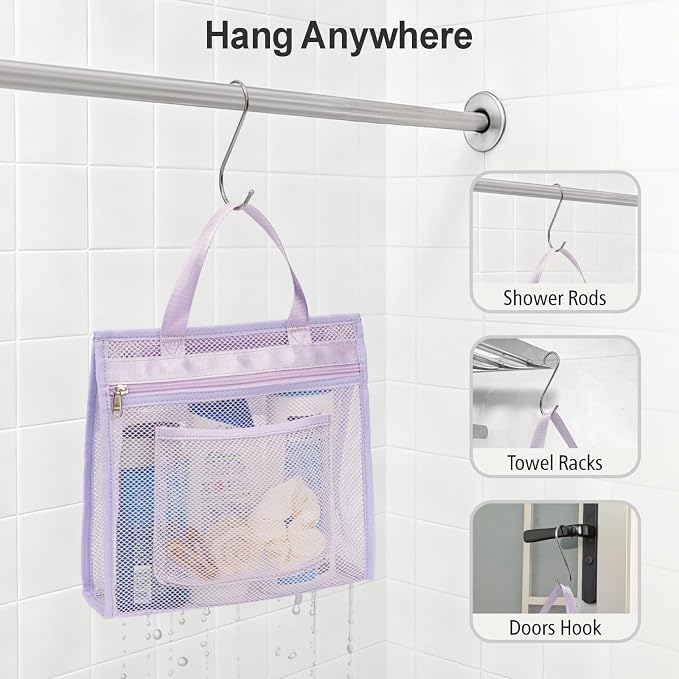 F-color Mesh Shower Caddy Portable Hanging - Image 7