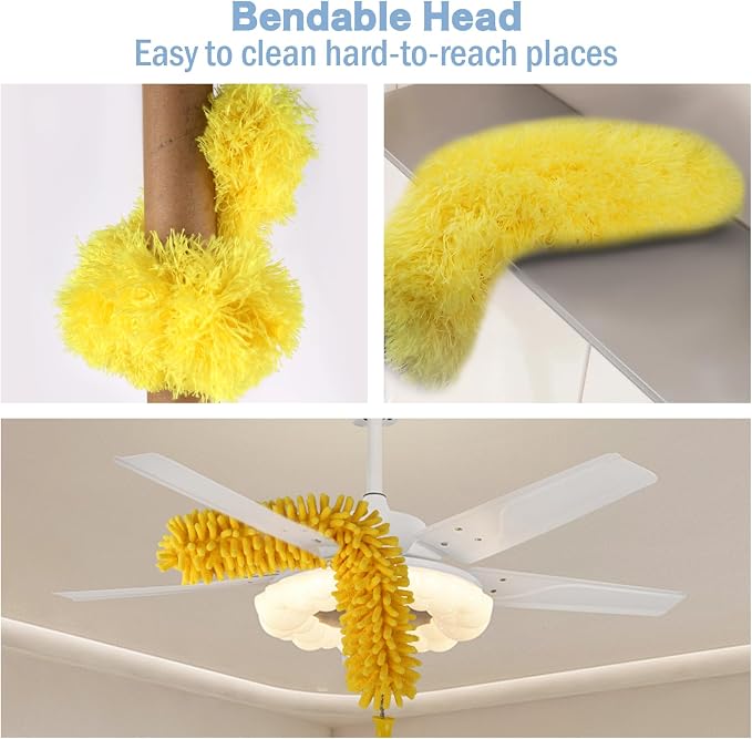 Cobweb Duster with Extension Pole, Spider Web Brush, Dusters - Image 4