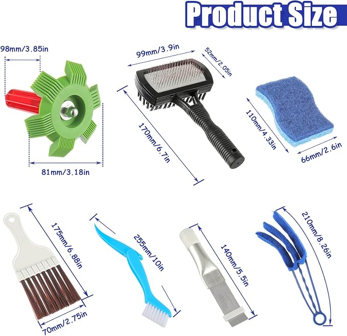 BOJACK Air Conditioner Fin Cleaner kit, Brush Condenser Ac Coil Brush Cleaner - Image 2