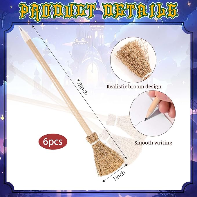 24 Pcs Magical Wizard Notepads Set Spiral Notebooks and Magic Wand Pencils - Image 4