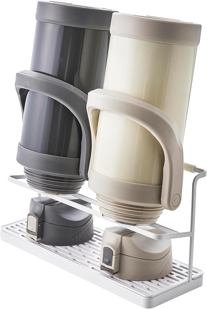 YAMAZAKI Home Tower Countertop Two Tier Bottle Drying Rack, Wide Jug Storage by YamazakiHome