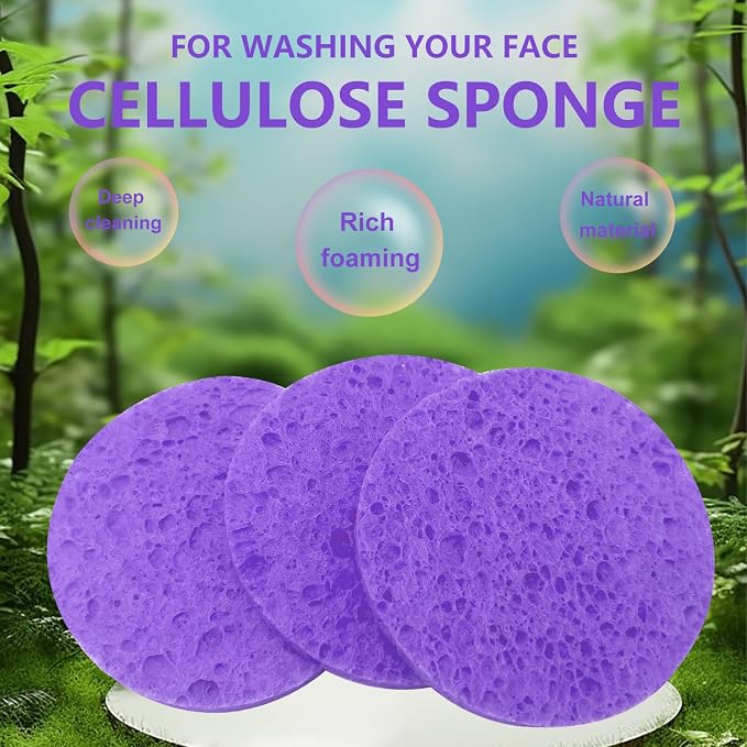 50-Count Large Compressed Facial Sponges - Image 6