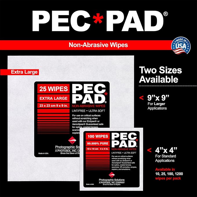 PEC-PAD Lint Free Wipes 4”x4” Non-Abrasive Ultra Soft Cloth - Image 6