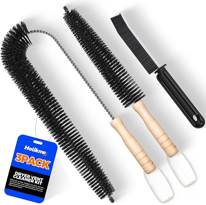 Holikme 3 Pieces Dryer Vent Cleaner Kit by Holikme