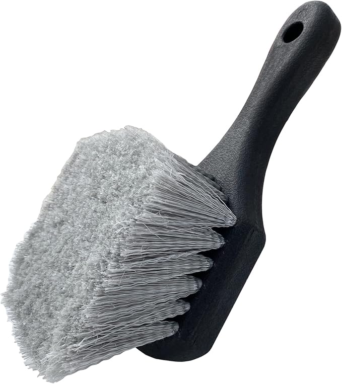 Wheel & Tire Brush for Car Rim, Soft Bristle Car Wash Brush, Cleans Tires & by LUCKLYJONE