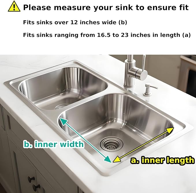 Dish Drying Rack in Sink Expandable Stainless Steel Kitchen Dish Drainer - Image 7