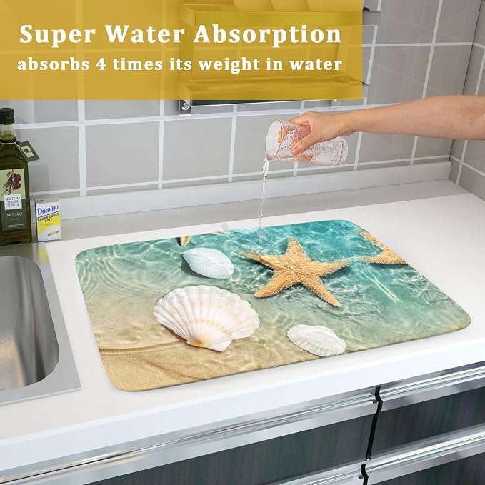 Summer Beach Style Dish Drying Mat - Image 7