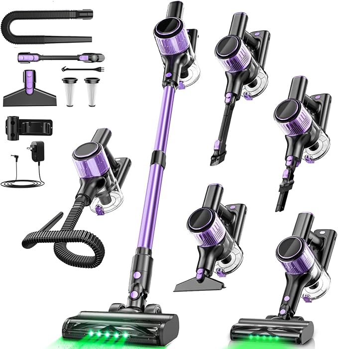 Cordless Vacuum Cleaner, 45KPA /10-in-1 Stick Vacuum by Home