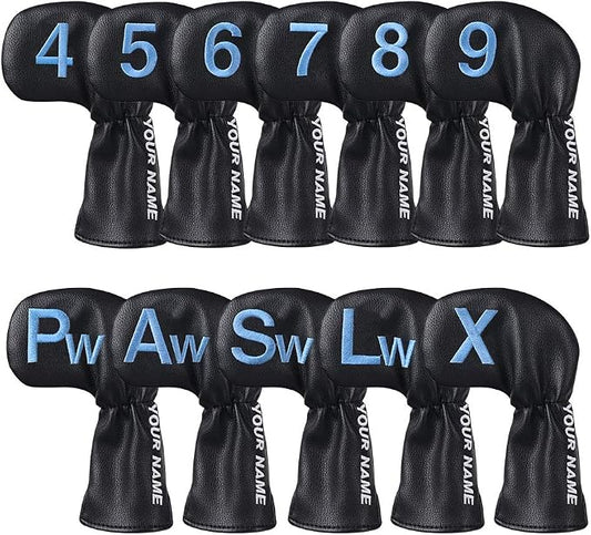 CRAFTSMAN GOLF 11pcs /Set USA US Flag Clover Leather Left Right Black White by CRAFTSMANGOLF