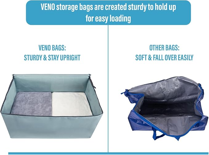 VENO 8 Pack Moving and Storage Bags, Heavy Duty, Alternative to Moving Boxes - Image 5
