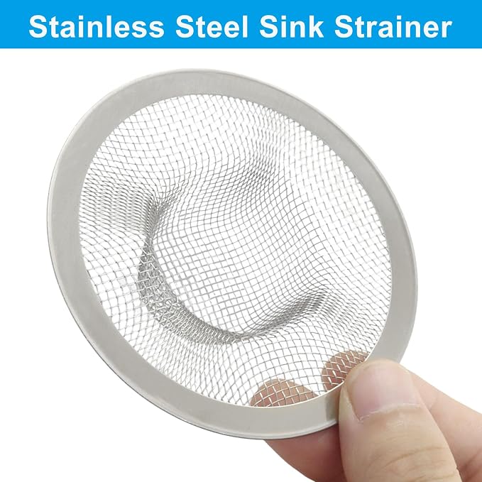 4 Pack Heavy Duty Stainless Steel Kitchen Sink Strainer, 3.54" Top / 1.65" Mesh - Image 5