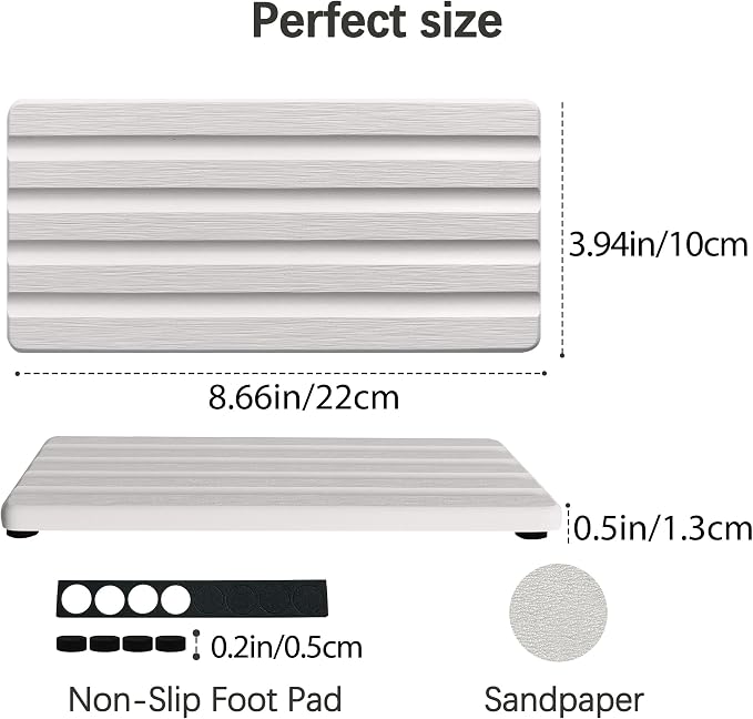2 PCS Water Absorbing Stone Trays - Image 3