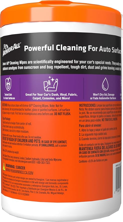 Armor All Car Cleaning Wipes, Wipes - Image 8