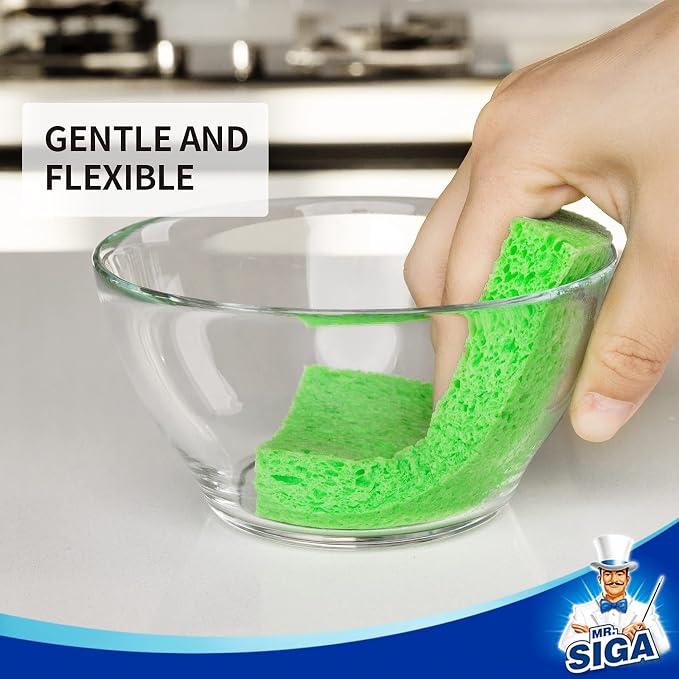 MR.SIGA Scrub Sponges, Non-Scratch Sponges - Image 5