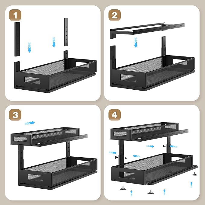 2 Pack 21.3IN-Depth Under Sink Organizer - Image 5