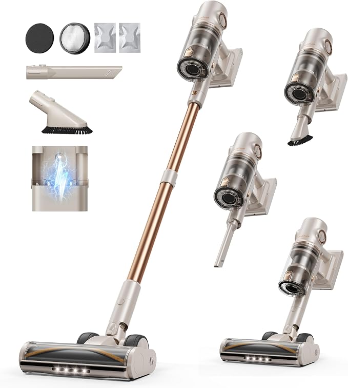 Cordless Vacuum Cleaner, 80Mins/50kpa Vacuum Cleaners by HonitureClean