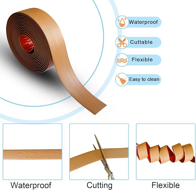 Floor/Door Flat Transition Strip & Self Adhesive Vinyl Edge Trim - Image 2