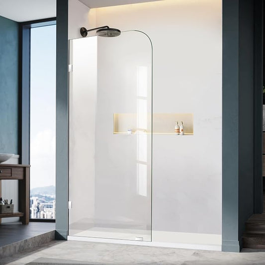 Frameless Shower Door, 3/8" Glass Shower Doors by ELYXIAN